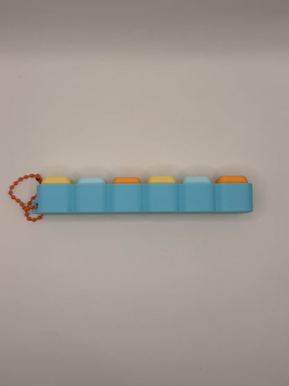 Clicker Name Keyring Single Bar